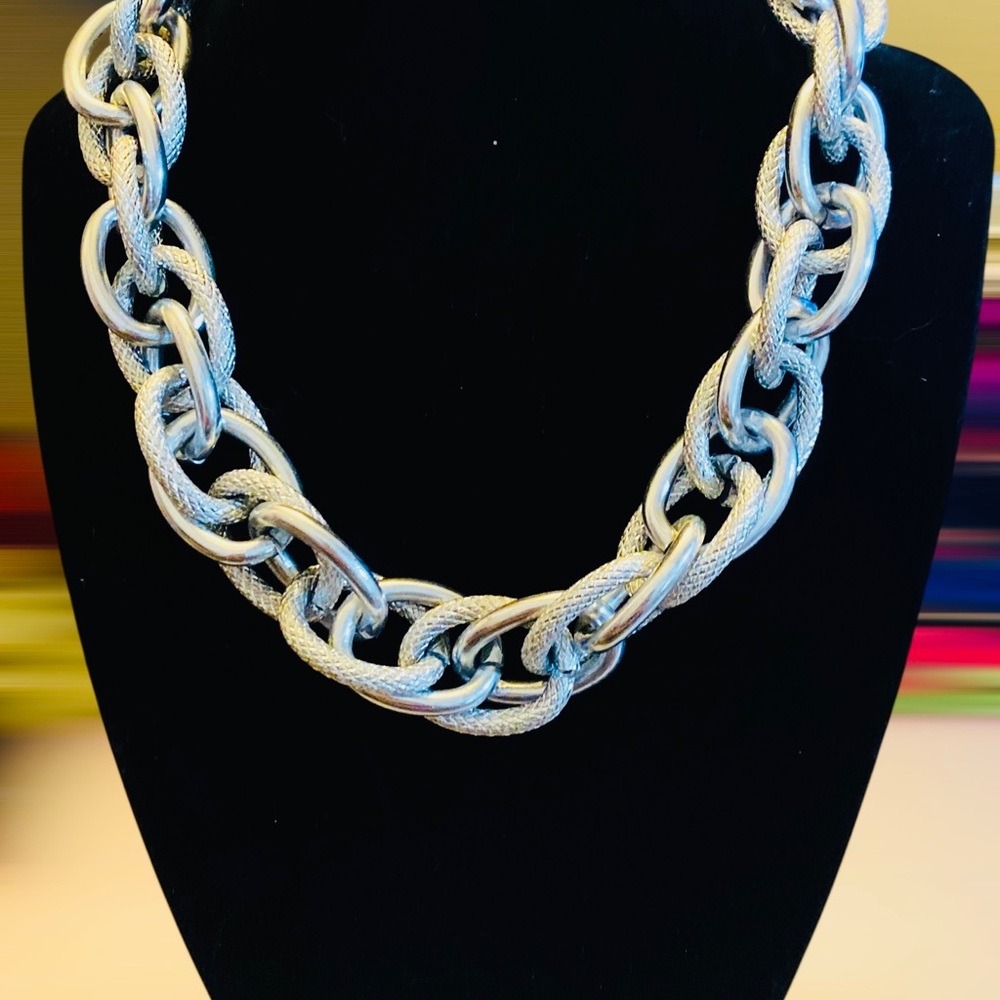 Elegant Silver Chain Necklace Set & Sunglasses Set 4pcs - Picture 11 of 16